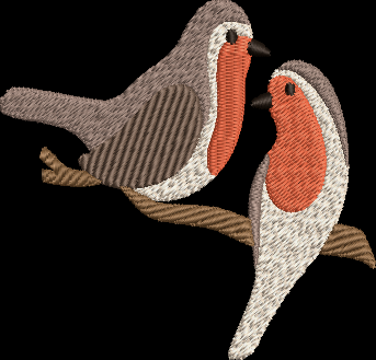 northen wren bird embroidery designs pes