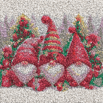 Christmas Gnomes Machine Embroidery Design Montage Embroidery Fantasy